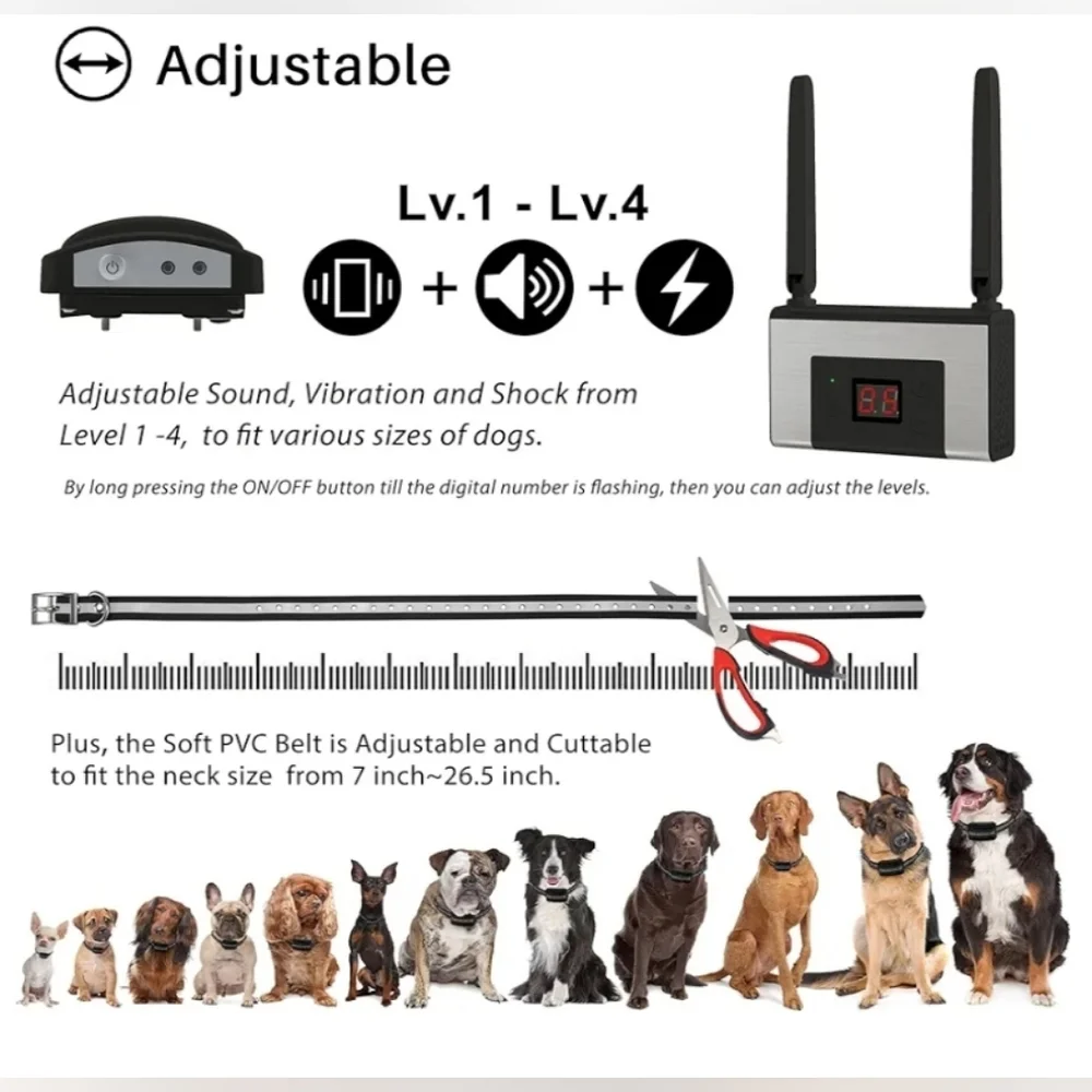 Wireless electronic pet fence system